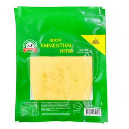 Queso Emmenthal feteado  x 140  gr Granja Naturalia