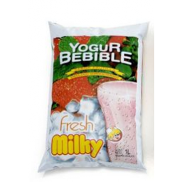  Yogur MILKY Frutilla Sachet 1 L 